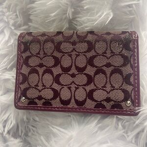 Vintage Coach CC Purple Card Holder